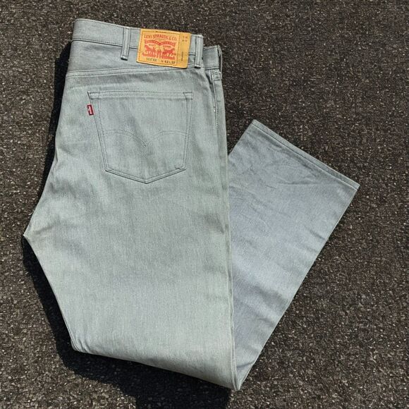 Levi's 501XX Shrink To Fit Denim Gray Straight Leg Jeans Men's Size 42 x 32 - Picture 1 of 8